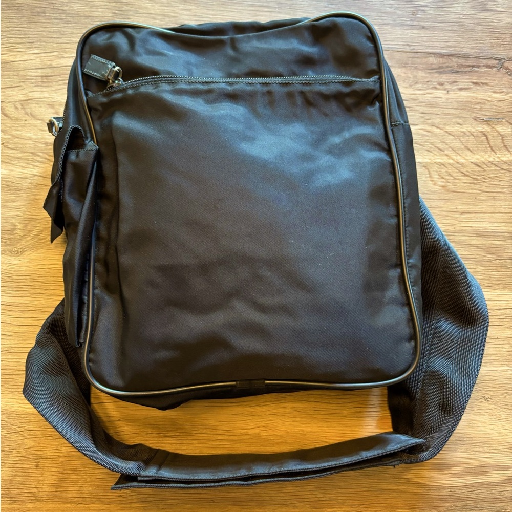 Prada Black Nylon Sling Bag—Unisex
